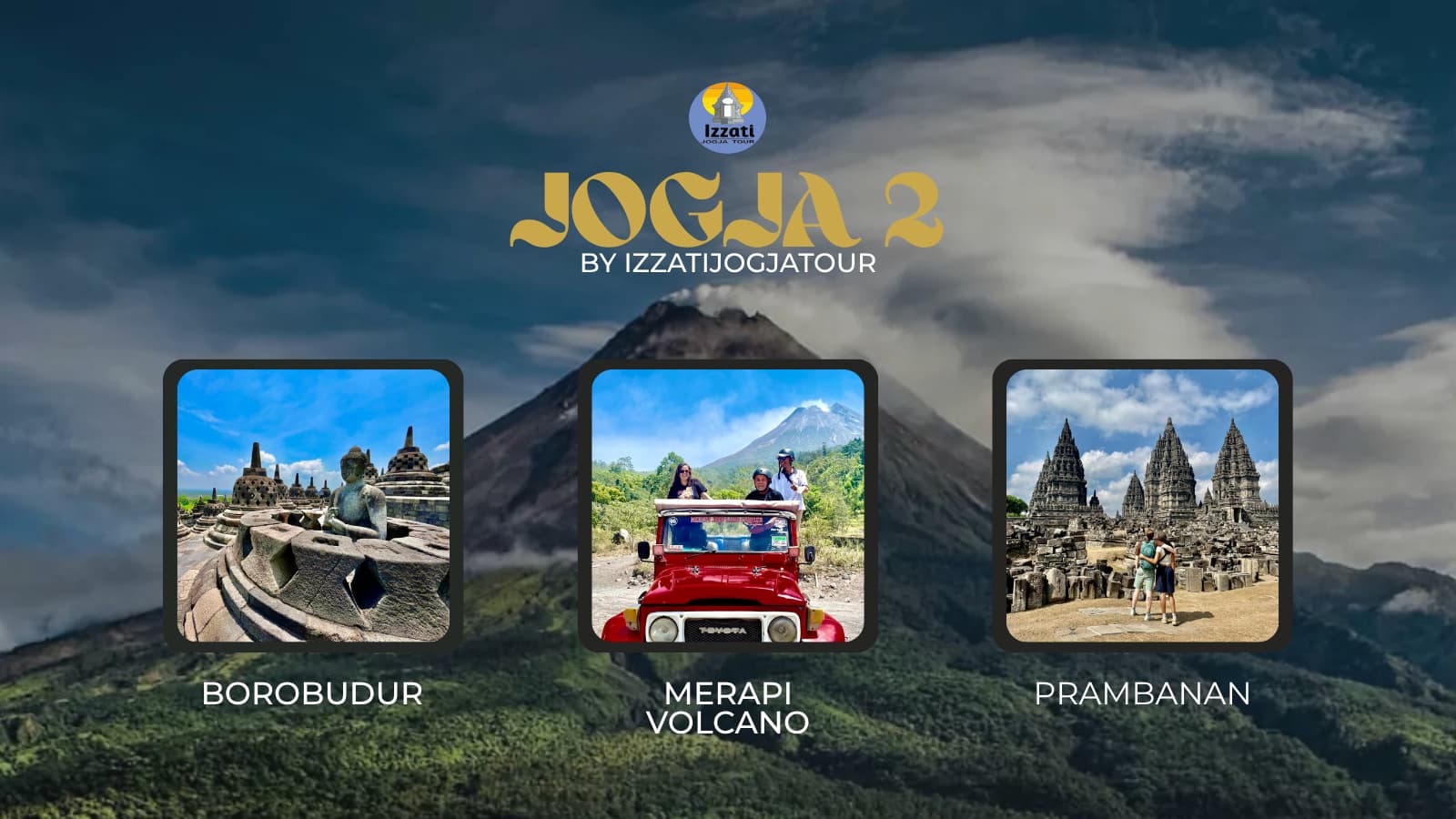 Borobudur, Merapi Volcano & Prambanan Tour